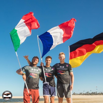 Francesco Cappuzzo, Oscar Leclair und Yannik Holste