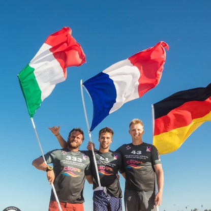 Francesco Cappuzzo, Oscar Leclair und Yannik Holste